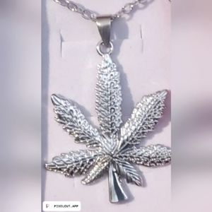 Men sterling silver necklace and pendant